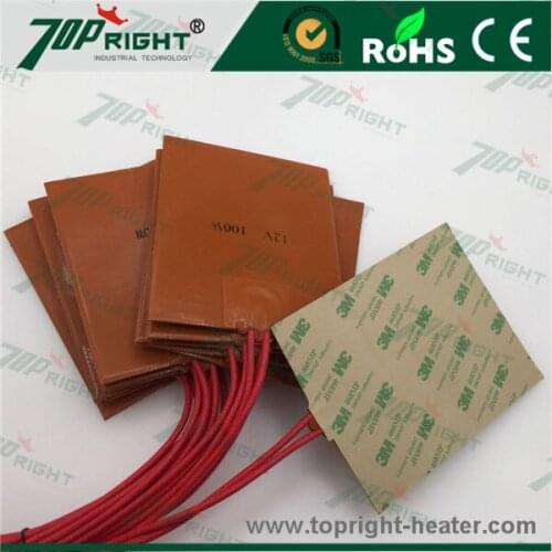 12v 100w 3D P rinter Heat Bed Silicone Heater Pad with 3M adhesive backing