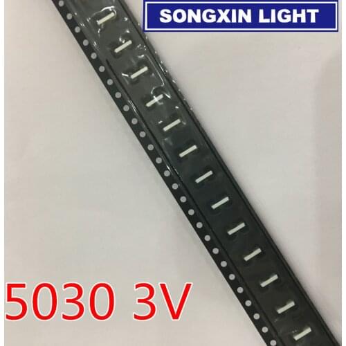 500PCS For maintenance LCD TV LED backlight SMD LEDs 3V 5030 150MA Cold white light source