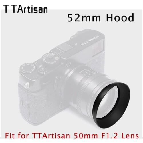 TTArtisan 52mm Hood for TTArtisan 50mm F1.2 Camera Lens metal hood