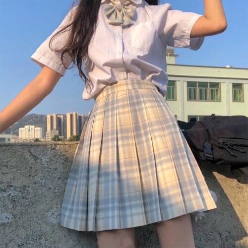 [Lemon & Sea Salty] Student JK Uniforms Girls Japanese Sweet School Uniform Long/Short Sleeve Sailor Costume Pleated Skirt Suits