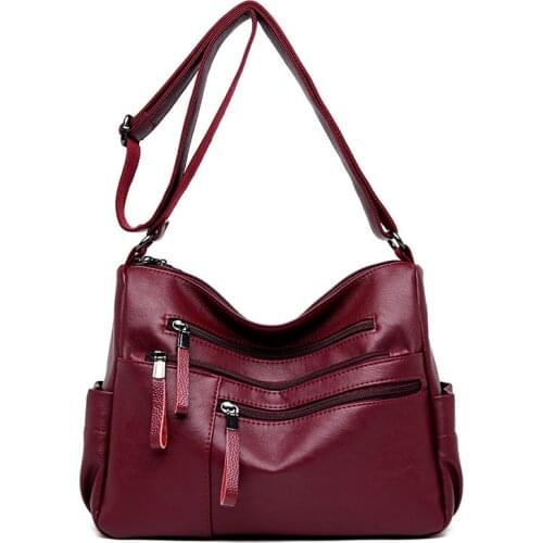 High Quality Cow Leather Tote Pillow Bag Lady Genuine Leather Womens Handbags Women Shoulder Bags For Women Messenger l C1337