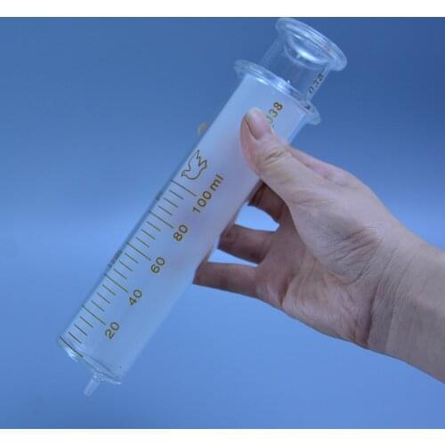 1-100ML Glass syringe Glass enema sampler dispensing with ink chemical medicineEnema syringe Feeding booster