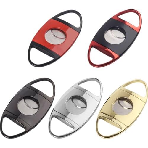 New 1pcs Stainless Steel cigar cutter For 60 Ring Gauge multicolor cigar accessories Steel Guillotine Double Cut Blade