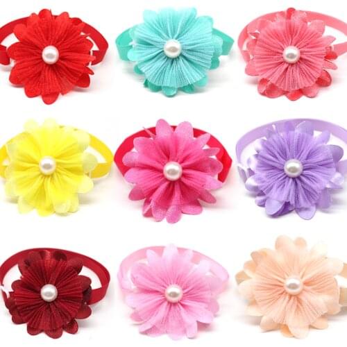 100pcs Summer Dog Supplies Dog Bow Tie Small Dog Cat Pet Bowties Neckties Accessories Pet Grooming Accessories for Small Dogs