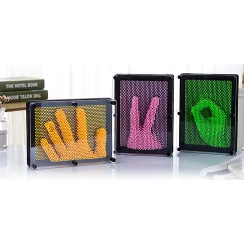4 Size DIY Strange Handprint 3D Clone Hand Model Variety Needle Pinart Painting Practical Jokes Toys Best Gift