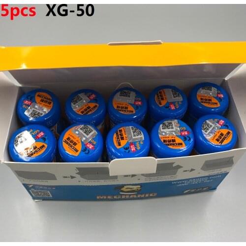 5pcs New packing for MECHANIC XG-50 (MCN-300)Solder Paste tin cream Flux Paste Sn63/Pb37 25-45um XG-500 (XG-50)