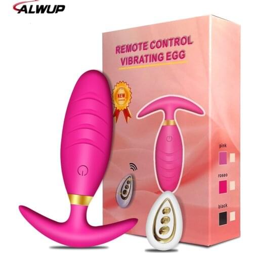 Anal Vibrator Butt Plugs Prostate Massager Wireless Remote Control Anal Plug Intimate Goods Adults Erotic Sex Toys For Male Gay