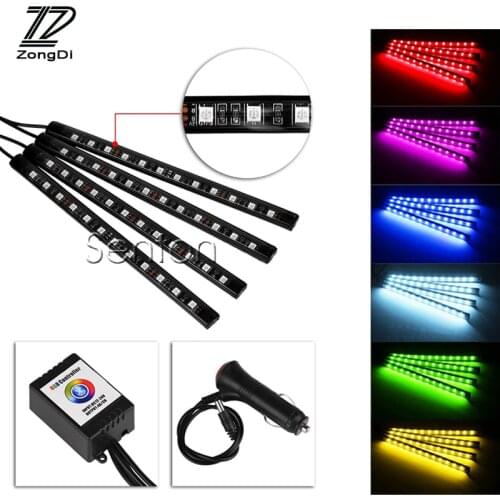 ZD Car Neon Lamp For Android ios APP Control For VW Golf 4 7 Mazda 6 cx-5 Peugeot 206 207 208 508 Touareg Tiguan 2017 Jetta MK6