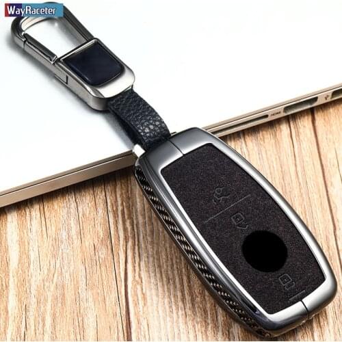 Car Key Case Cover Shell Carbon Fiber Protective Bag For Mercedes Benz A C E S GLC GLE GLS CLS Class 2020 W177 W205 W213 G63