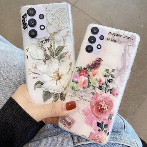 Luxury Girl Lady Phone Case for SAMAUNG galaxy A32 5G 5 G A326B A325F Soft Case Full Cover for samsung A 32 Back Case Cover 5A
