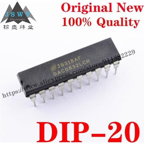 DAC0832LCN Semiconductor Data Converter IC Digital to Analog Converter-DAC IC Chip Use for the arduino nano uno Free Shipping