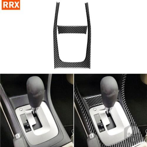 For Subaru Impreza WRX STI XV Crosstrek 2012 2013 2014 Carbon Fiber Gear Box Surround Frame Handle Panel Sticker Car Accessories