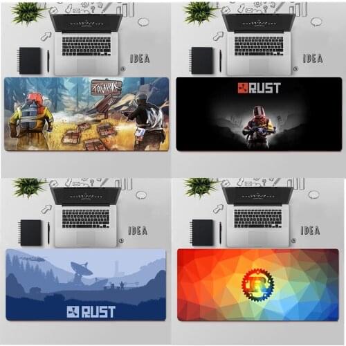 Rust Gaming Mouse Pad Large Mouse Pad PC Gamer Computer Mouse Mat Big Mousepad Keyboard Desk Mat XXL Carpet Laptop Mause Pad