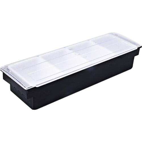 Ice Cooled Condiment Serving Container Plastic Chilled Garnish Tray Bar Caddy for Home Work or Restaurant or Outdoor Buffet