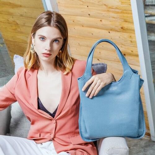 Head leather bag lady handbag summer new European fashion tote bag leather womens bag one-shoulder slanted bag