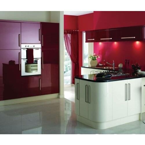 Red and White Kitchen Design