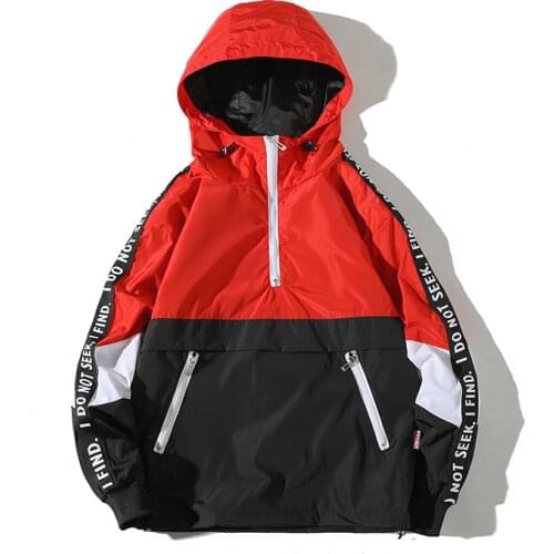 Streetwear Hooded Bomber Jacket Men Hip Hop Windbreaker Casual Men Coat Spring Vintage Hoodie Women Jacket