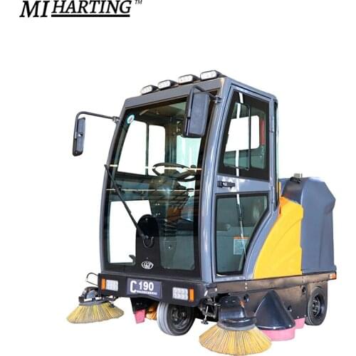 Floor Cleaner Machine Cleaning Equipment Driving Fully Enclosed Road Street Sweepr
