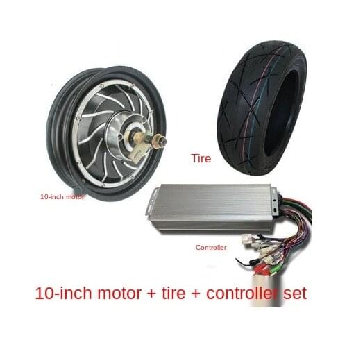 Wheel hub motor 10 inch 1000W 1200W 1500W 2000W electric vehicle motor controller tire set