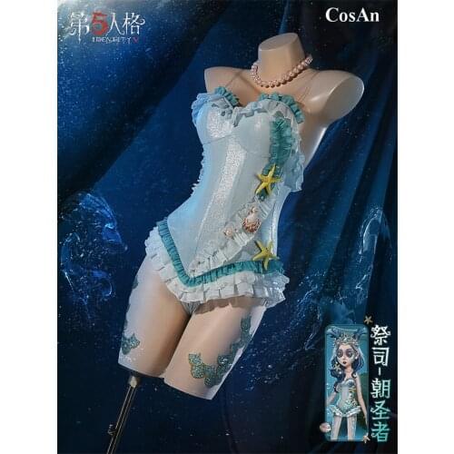 New Arrival Game Identity V Fiona Gilman Cosplay Costume Priestess Pilgrim Sweet Cute Jumpsuit Activity Party Role Play Clothing