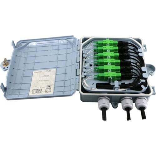 Manufacturing Price CTO Optical Distribution Box with Mounting Bracket 12 Core 8 Core Splitter Ftth Gpon Splicing ABS+PC