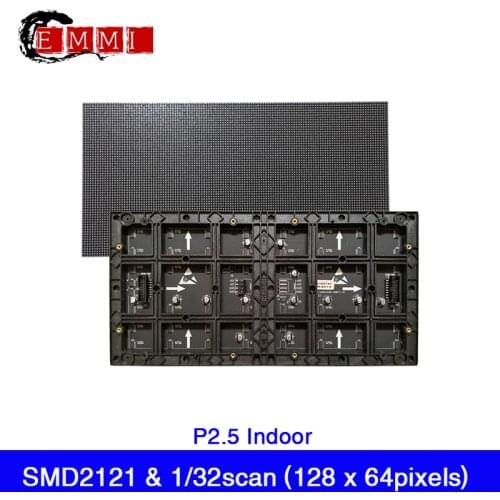 P2.5 Indoor LED Video Wall 320x160mm Full Color LED Display Module 1/32 Scan SMD2121 3in1 RGB LED Advertising Screen