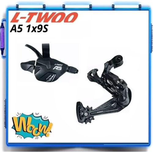 LTWOO A5 1X9 9 Speed Derailleurs Trigger Groupset 9s 9v SL-A5 Shifter Lever Rear Derailleur Switches Compatible SRAM and SHIMANO