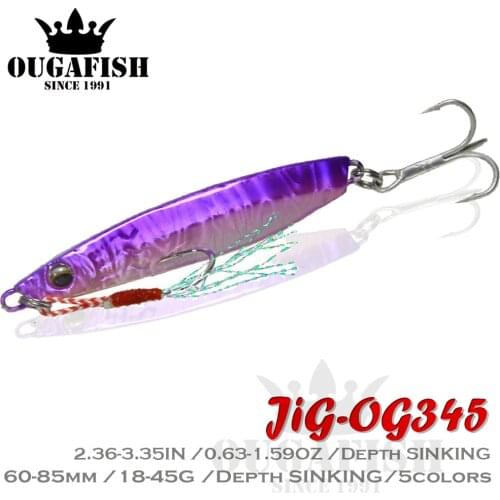 Fishing Tackle 2021 Jig Lures Winter Weights 18-45g Fish Bait Jigging Lure Metal Jig Bass Set Pesca Saltwater Lures For Pike