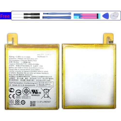 C11P1511 Replacement Battery For Asus ZenFone 3 Ze552kl Z012da/e Bateria 3000mAh Tracking Number