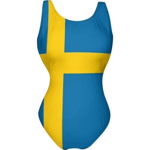Women 2021 Exotic Bikinis Sweden Flag Women Swimsuit Woman Set Women Bathing Suit SwimSuit