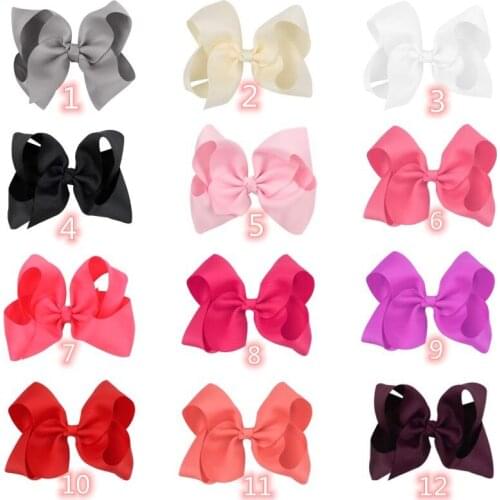 100pcsc 5-inch 40-color childrens bowknot bubble flower hairpin polyester with warped knotted three-dimensional hairpin