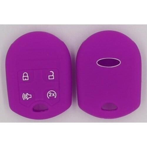 2PC Silicone Car Key Cover Case Holder Accessories Keyless Skin Protection for Ford Focus 3 MK3 2015 Flip Folding Keychain