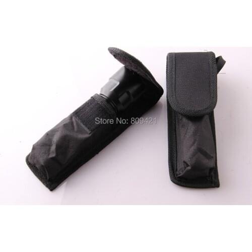 300pcs/lot Torch Soft Nylon Pouch Holster w/ Tight Closure 16cm for Flashlight C8 cloth cover. flashlight use