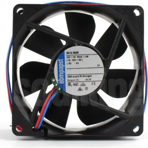 8414 NGM 8CM/8025 24V 60mA 1.4W 2-wire silent cooling fan 6months Warranty