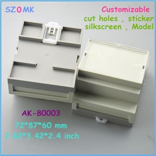 Free shipping China Newest electronic control plastic terminal connector housing (1 pcs) 72*87*60mm distrubition enclosure