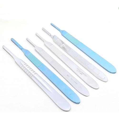 Stainless Steel Knife Handle Blade Holder,Surgical Knife Handle Cosmetic Surgery Tool Handle