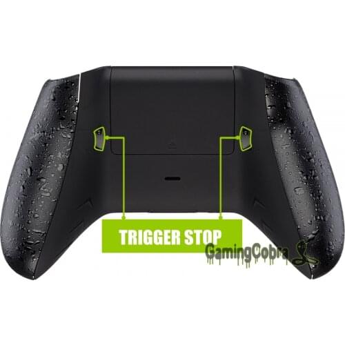 FlashShot Trigger Stop Bottom Shell Kit, Back Shell & Handle Grips & Dual Trigger Locks for Xbox One S & One X Controller 1708