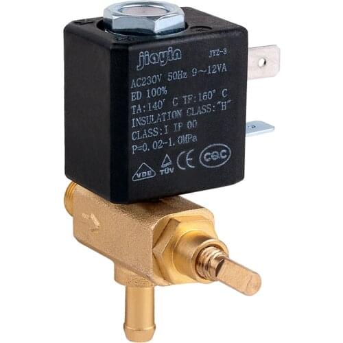Original Jiayin JYZ-3J Adjustable Steam AC 230V G1/8" 2/2 Way Water Gas Steam Electromagnetic Solenoid Valve for Electric iron