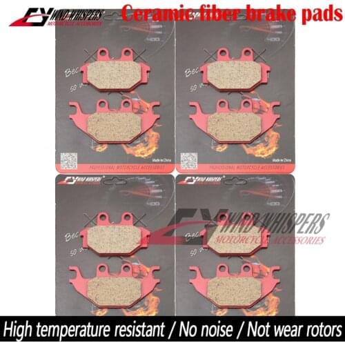 Copper fiber Front Rear Brake Pads For Kawasaki Ninja ZX10R ZX 10R ZX-10R 2016 2017 2018
