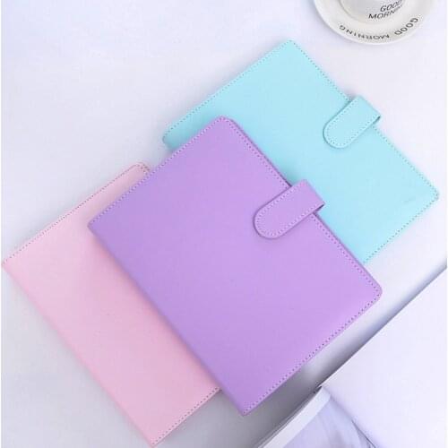 Kawaii Macaron Leather Notebook Weekly Daily Planner Gift School Office Supplies Student Stationery Notepad High Quality A5 A6