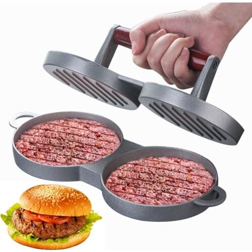 Alloy Round Shape Hamburger Maker Hamburger Press Non-Stick Chef Cutlets Meat Beef Patty Maker Mold Kichen Tool for Cooking