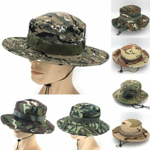 Mens Outdoor Fishing Hunting Bucket Hats Mesh Sun Cap UV Protection Ear Flap Hat