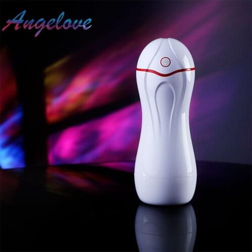 Male Masturbator Cup Adult Sex Toy for Men Automatic Voice Electric Vibration Vacuum Sucking USB Pocket Vagina Erotic Fake Pussy