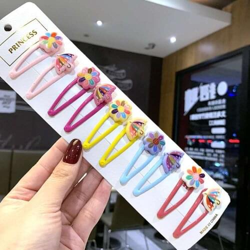 Hair accessories set cartoon multicolor little girl bb clip card children hair clip hair hoop children hair accessories gift