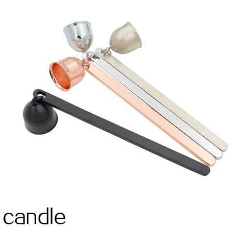 Stainless Steel Candle Flame Snuffer Wick Trimmer Tool Multi Colour Put Out Fire On Bell Easy To Use lin4932