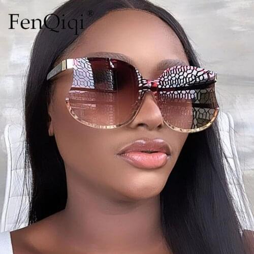 New Fashion Irregular Round Sunglasses One Piece Apple Brand Designer Eyeglasses Funny Decoration Oculos Female