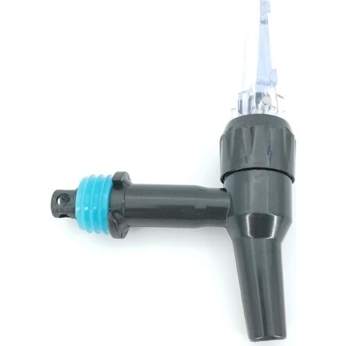 Plastic tap for plastic barrel, black ABS faucet with square handle for plastic keg