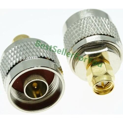 SMA Connector Male To N-Type Male Jumper Plug RF Adapter, Router Link, Cable Connector