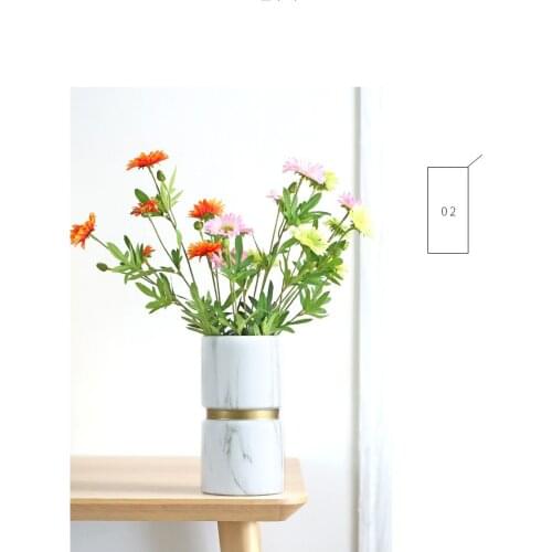 Chamomile Artificial Flower Set Floral Decoration Ornaments Landscaping Soft Decoration Display Fresh Gifts Home Accessories