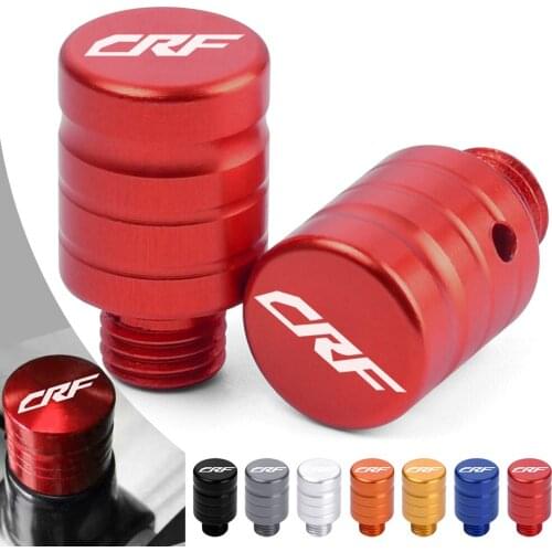 With Logo CRF For Honda CRF250R CRF450R CRF 250 450 R 2007-2020 Universal M8 M10X1.25 Motorcycle CNC Mirror Holes Plug Screws